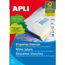 APLI 99.1x67.7 mm univerzális etikett, kerekített sarkú 800 darab (LCA2420) (LCA2420) információs címke
