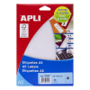  APLI Etikett 105x148 mm A5 hordozón 30 etikett/csomag UTOLSÓ 2 CSOMAG