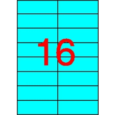  APLI Etikett, 105x37 mm, színes, APLI, kék, 320 etikett/csomag etikett