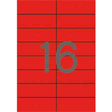 APLI Etikett, 105x37 mm, színes, APLI, piros, 320 etikett/csomag etikett