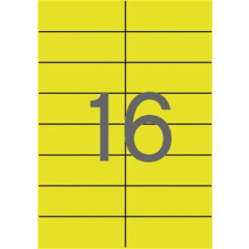 APLI Etikett, 105x37 mm, színes, apli, sárga, 320 etikett/csomag 01595 etikett