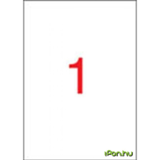 APLI Etikett, 210x297 mm, poliészter, időjárásálló, APLI, sárga, 20 etikett/csomag etikett