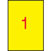 APLI Etikett, 210x297 mm, színes, APLI, sárga, 100 etikett/csomag