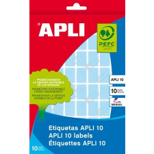 APLI Etikett, 25x40 mm, kézzel írható, színes, APLI, kék, 128 etikett/csomag etikett