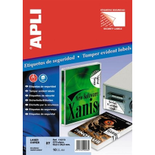 APLI Etikett, 40 mm kör, biztonsági, kerekített sarkú, APLI, 240 etikett/csomag etikett