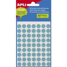 APLI Etikett, 8 mm kör, kézzel írható, színes, APLI, kék, 288 etikett/csomag etikett