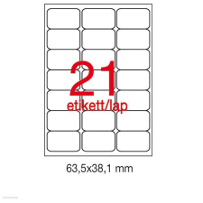 APLI Etikett A2414 63,5 x 38,1 mm 100 ív kerekített sarkú etikett