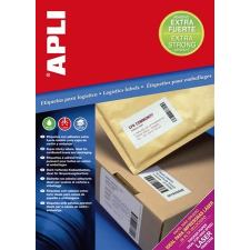 APLI Etikett, univerzális, 105x148 mm, extra erős, APLI "Super Sticky", 400 etikett/csomag etikett