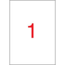 APLI Etikett, univerzális, 210x297 mm, APLI, 25 etikett/csomag etikett