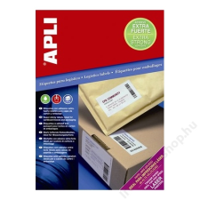 APLI Etikett, univerzális, 210x297 mm, extra erős, APLI Super Sticky, 100 etikett/csomag (LCA11787) etikett