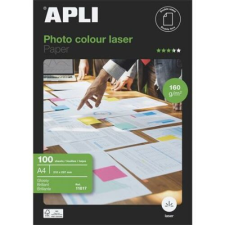 APLI Fotópapír, lézer, A4, 160 g, fényes, kétoldalas, APLI "Premium Laser" fotópapír