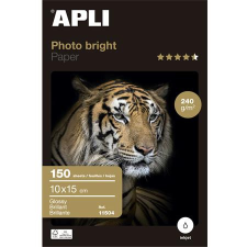 APLI Fotópapír, tintasugaras, 10x15 cm, 240 g, fényes, apli &quot;photo bright&quot; 11504 fotópapír