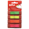 APLI Jelölőcímke, "Z", műanyag, 4x40 lap, 12x45 mm, APLI, 4 fluoreszkáló szín
