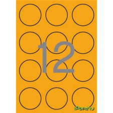 APLI Körcímke 60 mm átmérő neon narancs 240 etikett/csomag etikett