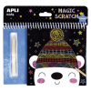 APLI Magic Scratch Winter Varázsfüzet téli mintákkal