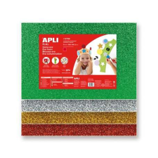 APLI Moosgumi, 400x600 mm, glitteres, APLI Kids "Eva Sheets", ezüst party kellék