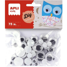 APLI Mozgó szem, kör, APLI "Creative", fekete-fehér party kellék