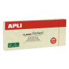 APLI Öntapadó jegyzettömb, 40x50 mm, 3x100 lap, APLI „Classic”, sárga (LNP10977)