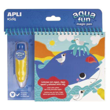 APLI Színezőfüzet, vízbázisú, APLI Kids &quot;Aqua Fun&quot;, tengeri állatok gyermek- és ifjúsági könyv
