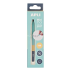 APLI Töltőceruza, mini, HB, hatszögletű, tricolor, APLI "Infinite", égkék