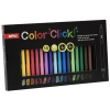 APLI Zseléstoll, akril tintával, 0,7 mm, nyomógombos, APLI "Color Click", 18 különböző szín, (18 db) (20642)