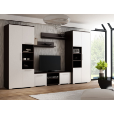  APOLLO WENGE FEHÉR FALI EGYSÉG nappaliba való bútorgarnitúrához TV SZEKRÉNY bútor