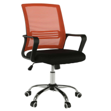  APOLO NEW Irodai szék - fekete, narancs színű hálószövettel forgószék