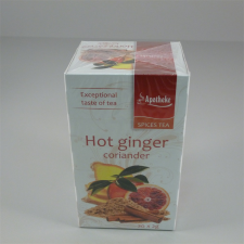 Apotheke forró gyömbéres koriander tea 20x2g 40 g gyógytea