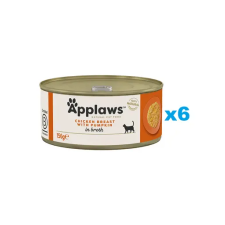 Applaws Cat Csirkemell és sütőtök húslevesben 6x156 g macskaeledel