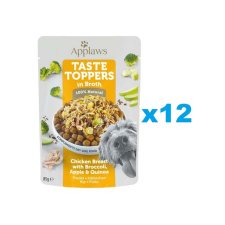 Applaws Dog Taste Toppers Csirkemell, brokkoli és quinoa húslevesben 12x85 g kutyaeledel