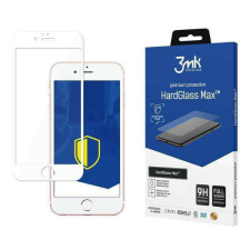 Apple 3MK HardGlass Max iPhone 6 Plus fehér, teljes képernyős üveg kijelzővédő fólia mobiltelefon kellék