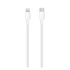 Apple Adatkábel és töltő (Type-C - Lightning 8pin, 100cm, PD gyorstöltés, MK0X2ZM/A kompatibilis) FEHÉR... kábel és adapter