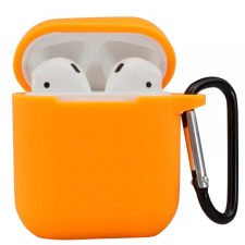 Apple Airpods 1,2 szilikon tok, Naracssárga, 2.5mm fülhallgató, fejhallgató tok