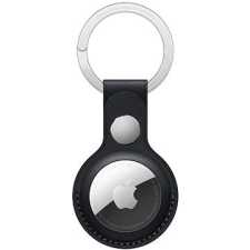 Apple AirTag bőr kulcstartó - éjfekete kulcstartó