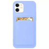 Apple Apple iPhone 11 Pro Max, Szilikon tok, kártyatartóval, Wooze Card Slot, világoskék
