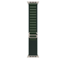 Apple Apple Watch 49mm Loop: Dark Green Alpine Loop - Small - Natural Titanium Finish okosóra kellék