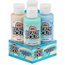 Apple Barrel Ready Pour set, 4×118 ml, Ocean vibe pro pouring akrilfesték