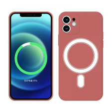 Apple Cellect iPhone 12 Mini mágneses szilikon tok - Piros tok és táska