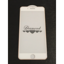 Apple Diamond iPhone 7 / 8 / SE 2020 (4,7&quot;) fehér-arany 3D előlapi üvegfólia mobiltelefon kellék