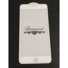 Apple Diamond iPhone 7 Plus / 8 Plus (5,5&quot;) fehér-ezüst 3D előlapi üvegfólia mobiltelefon kellék