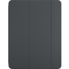 Apple Ipad Pro 13 (2024) tok álló, bőr hatású (aktív flip, oldalra nyíló, trifold, asztali tartó) fekete