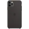 Apple iPhone 11 Pro Max fekete szilikon tok