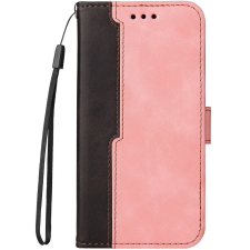  Apple iPhone 12 / 12 Pro, Oldalra nyíló tok, stand, kártyatartóval, kézpánttal, Wooze Colour Wallet, rózsaszín tok és táska