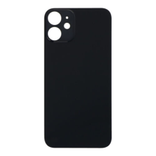 Apple iPhone 12 Mini, Akkufedél, (nagy lyukú verzió), fekete mobiltelefon, tablet alkatrész
