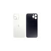 Apple iPhone 12 Pro, Akkufedél + ragasztó, (nagy lyukú verzió), fehér (OEM)