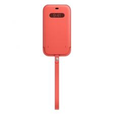 Apple iPhone 12 Pro Max MagSafe-rögzítésű bebújtatós bőr tok, pink citrus tok és táska