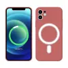 Apple iPhone 13 mágneses szilikon tok, Piros