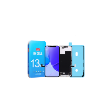 Apple iPhone 13 Mini, LCD kijelző érintőplexivel + ragasztóval (LTPS ZY COF FHD1080P), fekete mobiltelefon, tablet alkatrész