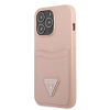 Apple iPhone 13 Pro Max Guess Saffiano tok dupla kártyatartóval rózsaszín