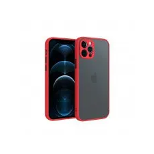 Apple iPhone 13 Pro Max, műanyag tok, piros, fekete tok és táska
